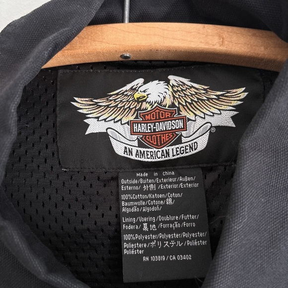 HARLEY DAVIDSON XXL jacket heavyweight embroided black - Picture 5 of 7